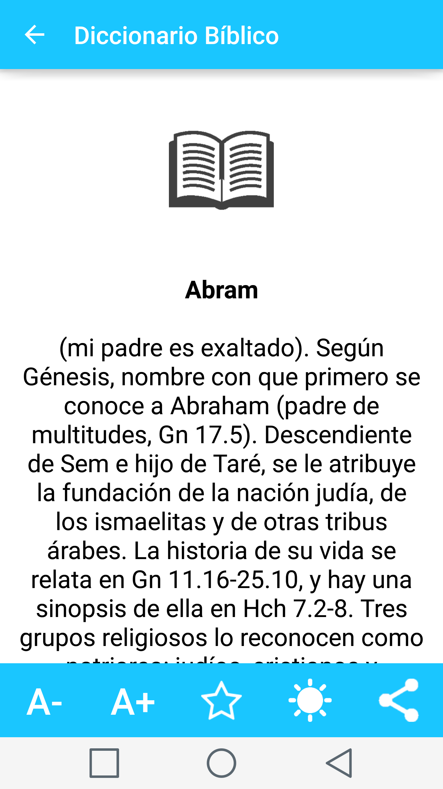Spanish Bible Dictionary Screenshot10
