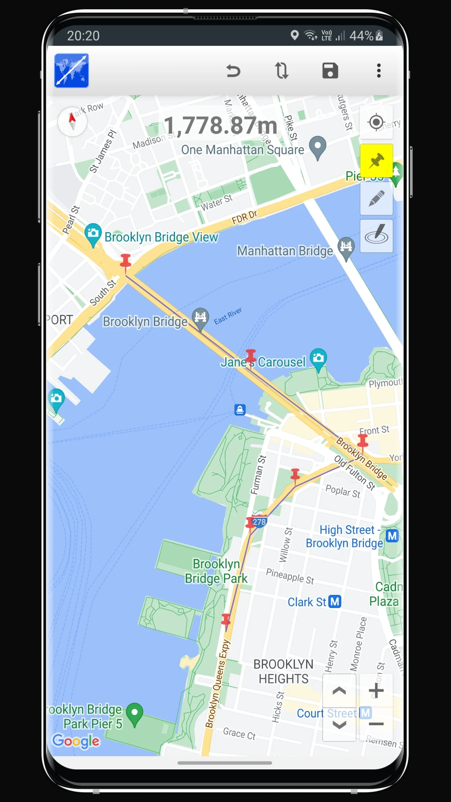 Maps Distance Calculator Screenshot1