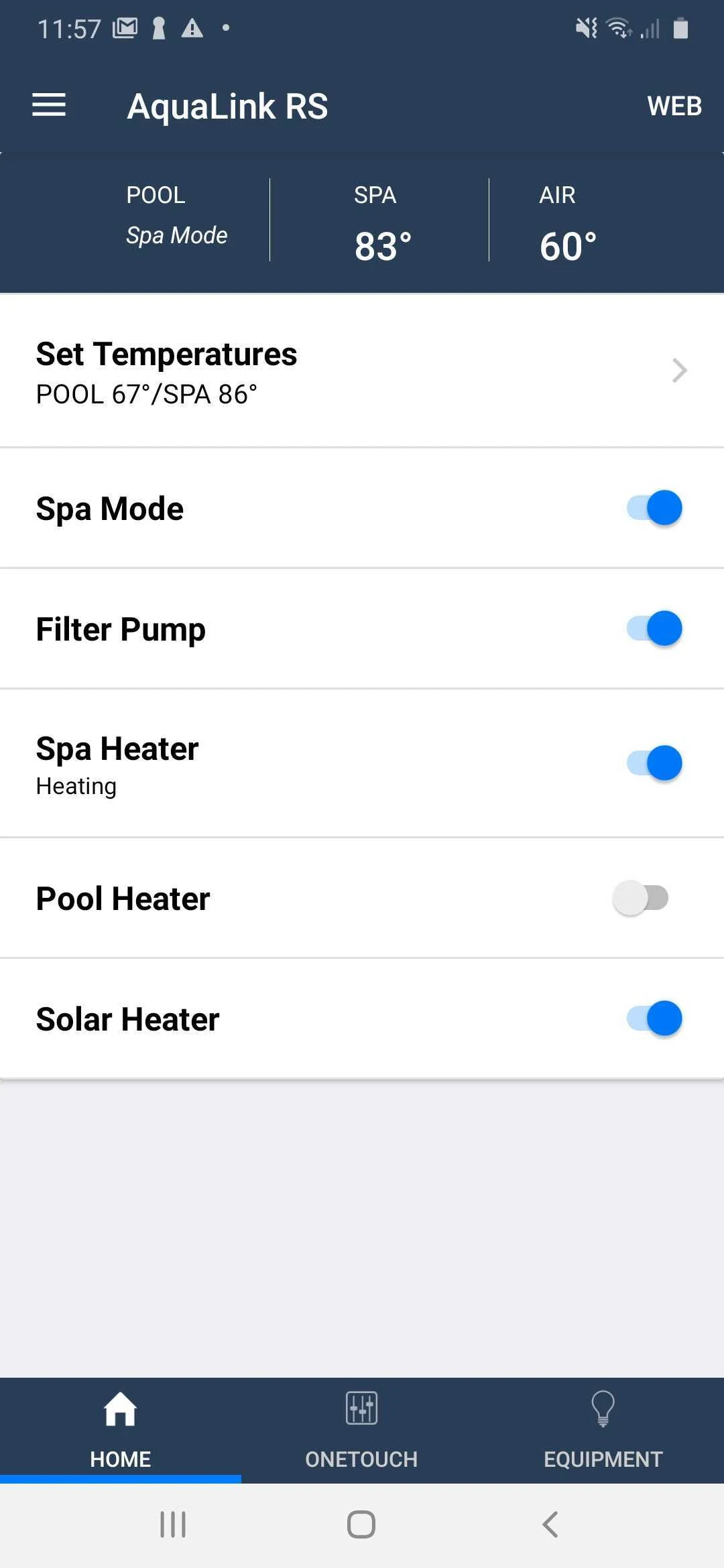 iAquaLink Screenshot1