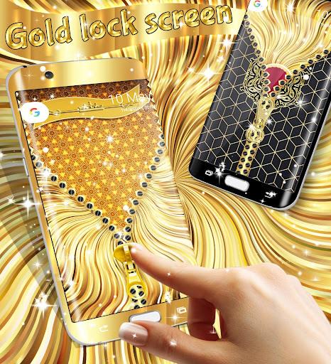 Gold lock screen Screenshot2