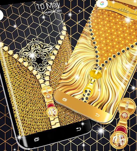 Gold lock screen Screenshot1