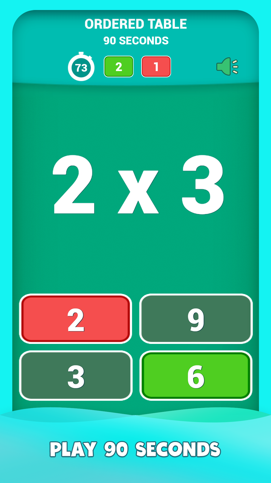 Multiplication tables games Screenshot3