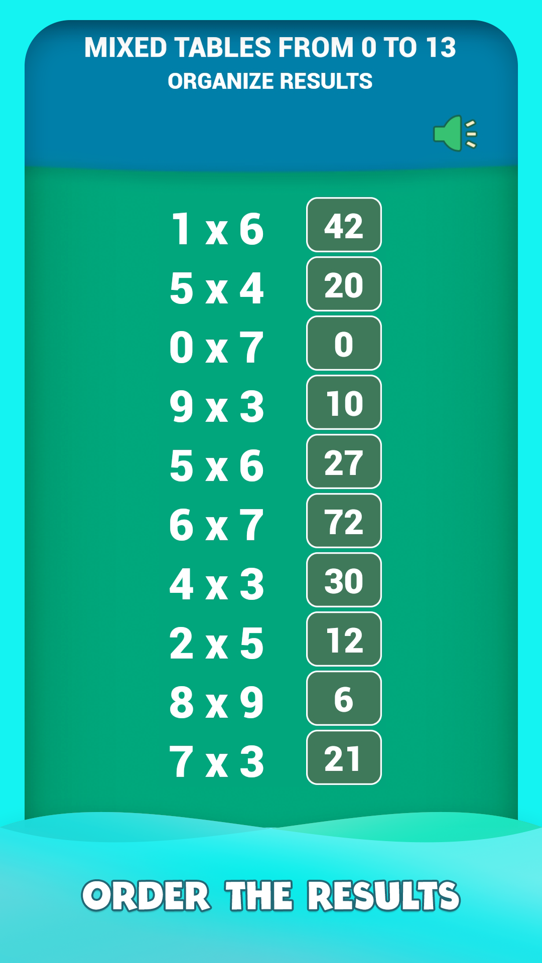 Multiplication tables games Screenshot6