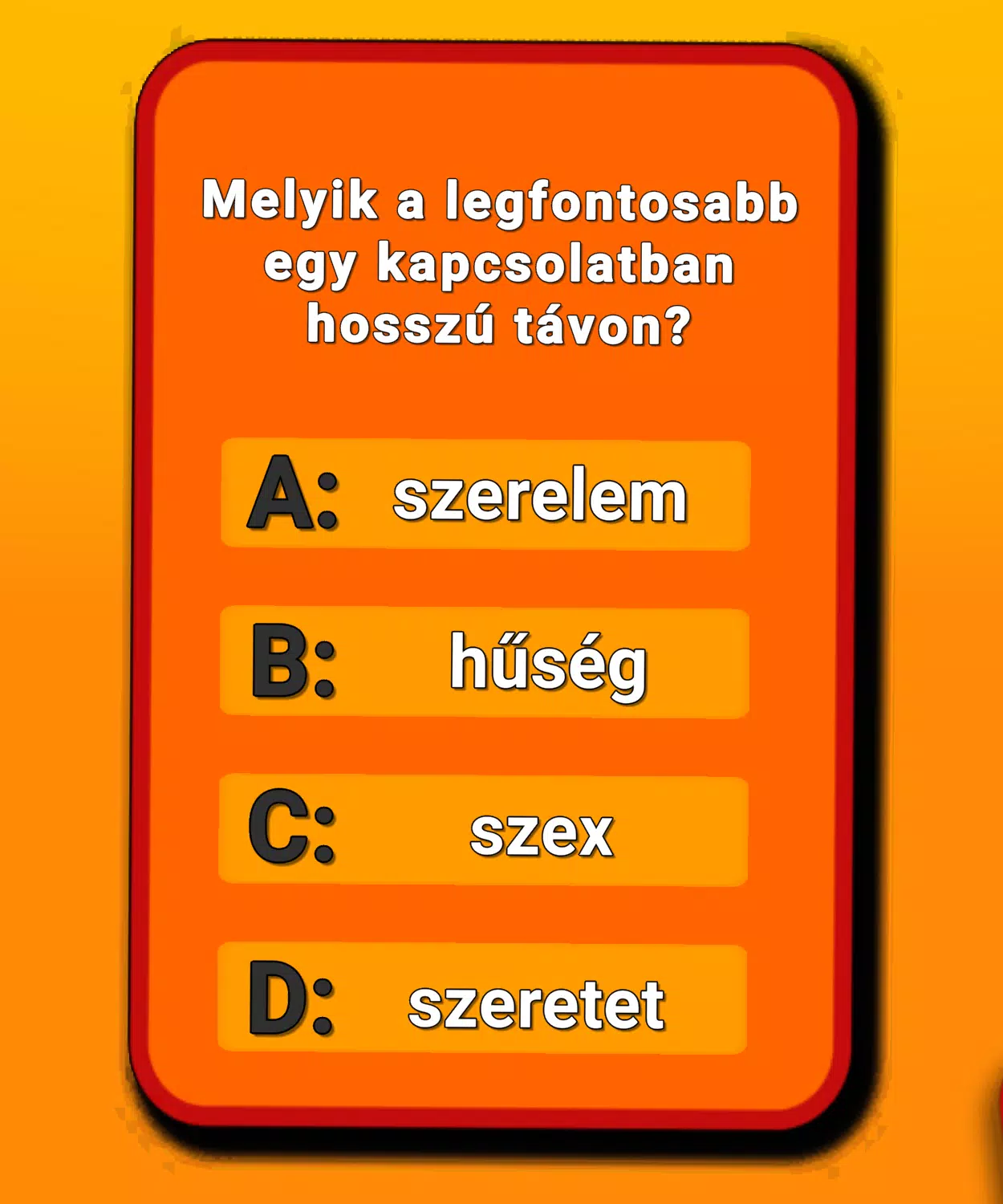 Párkapcsolati quiz Screenshot8