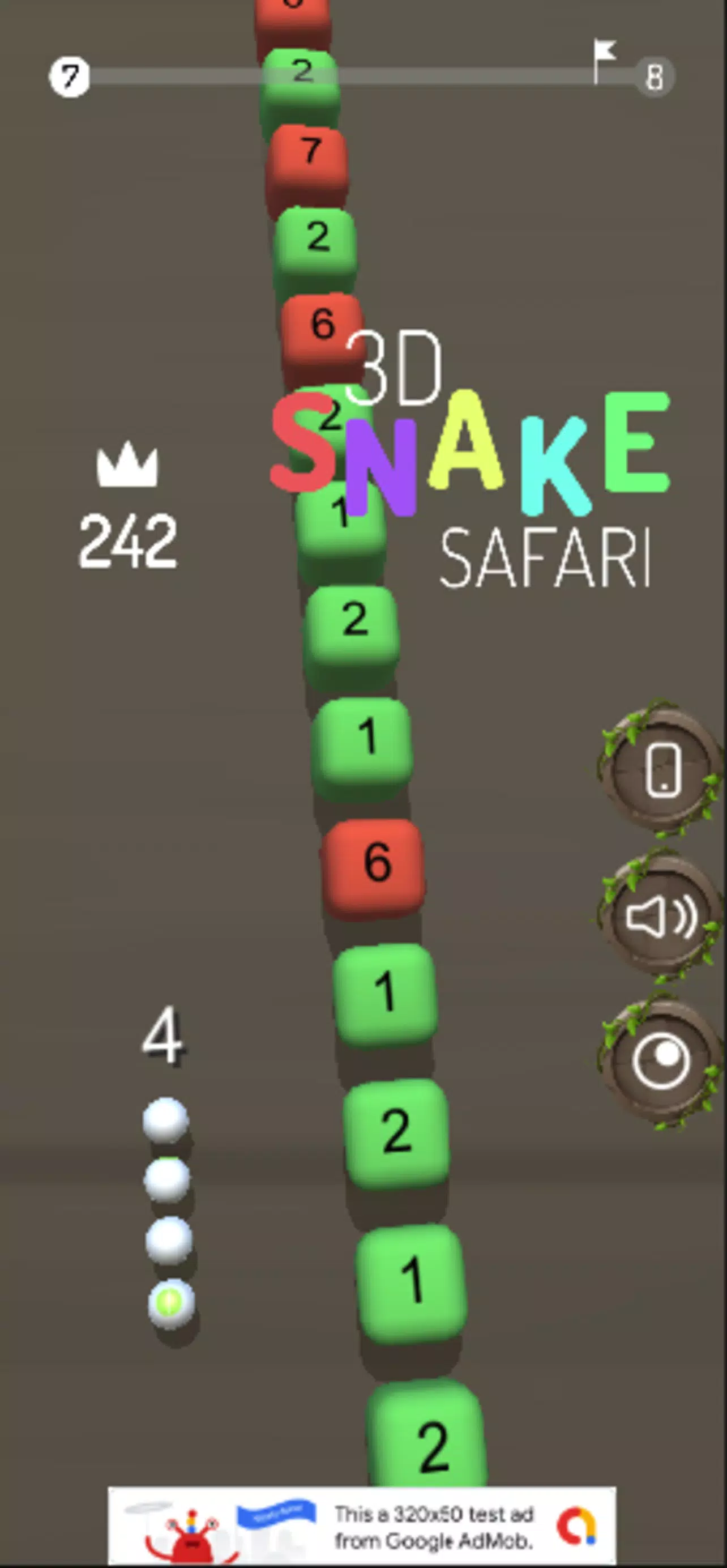 3D Snake Safari Screenshot1