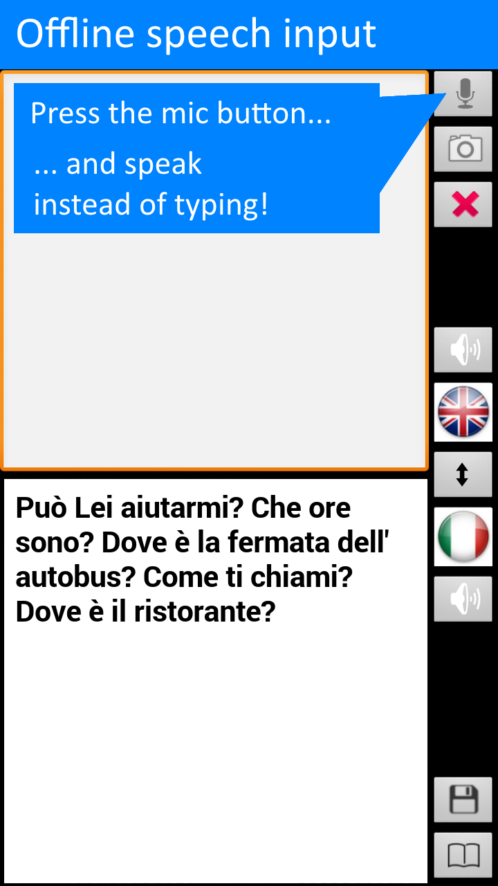 Offline Translator: Italian-English Screenshot4