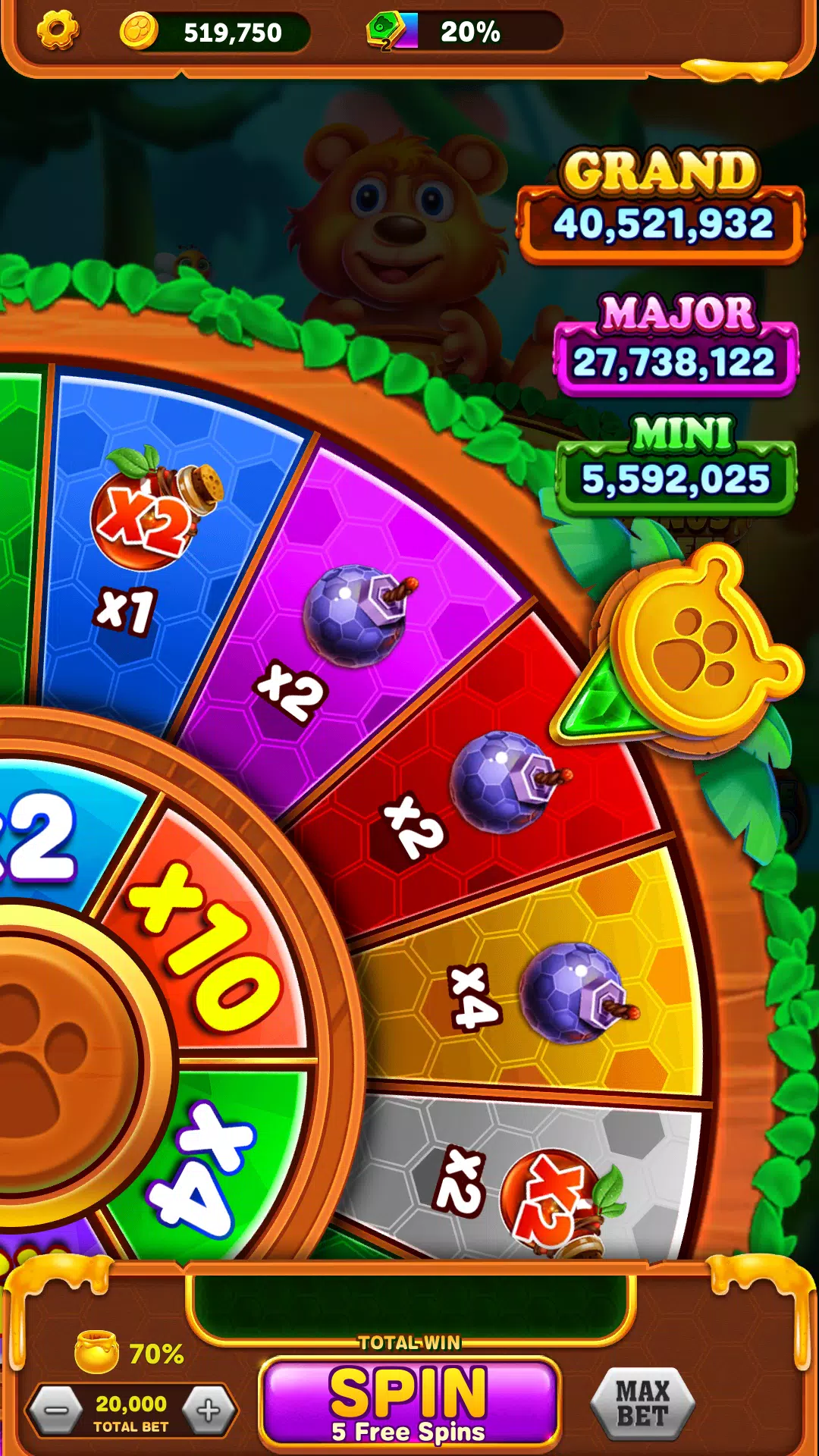 Lucky Bear Slot Screenshot2