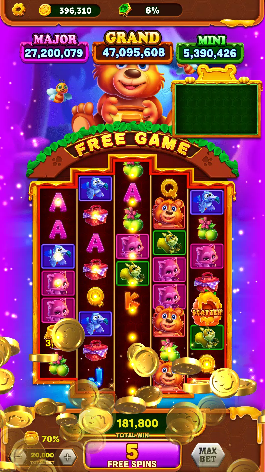 Lucky Bear Slot Screenshot3