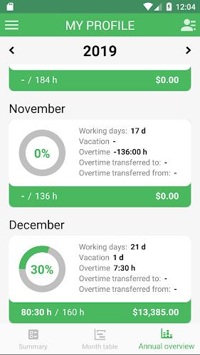Working Timer - Timesheet Screenshot3
