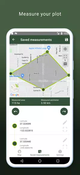 My GPS Area Calculator Screenshot3