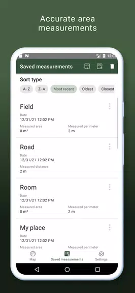 My GPS Area Calculator Screenshot4