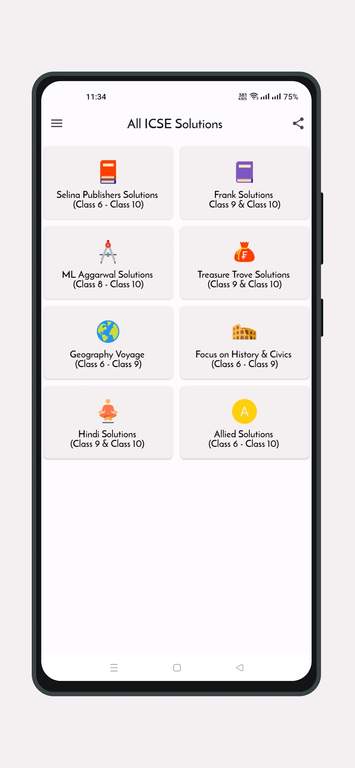 All ICSE Solutions Screenshot1