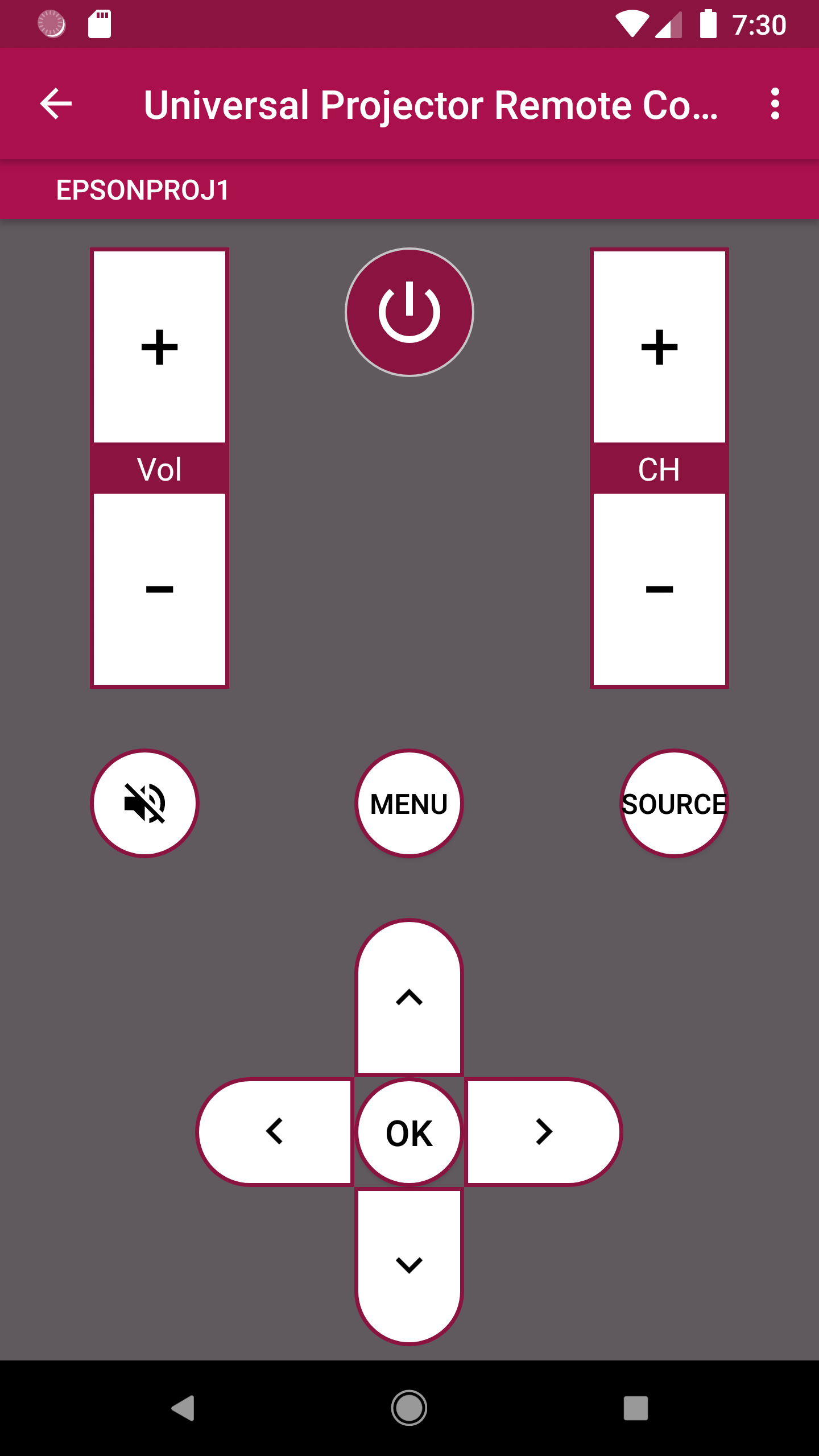 Universal Projector Remote Screenshot6