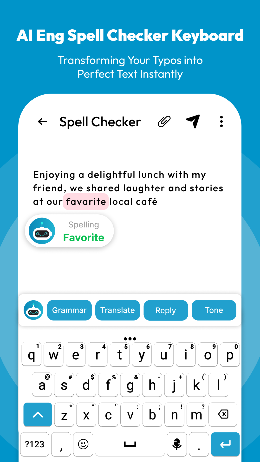 AI Eng Spell Checker Keyboard Screenshot1