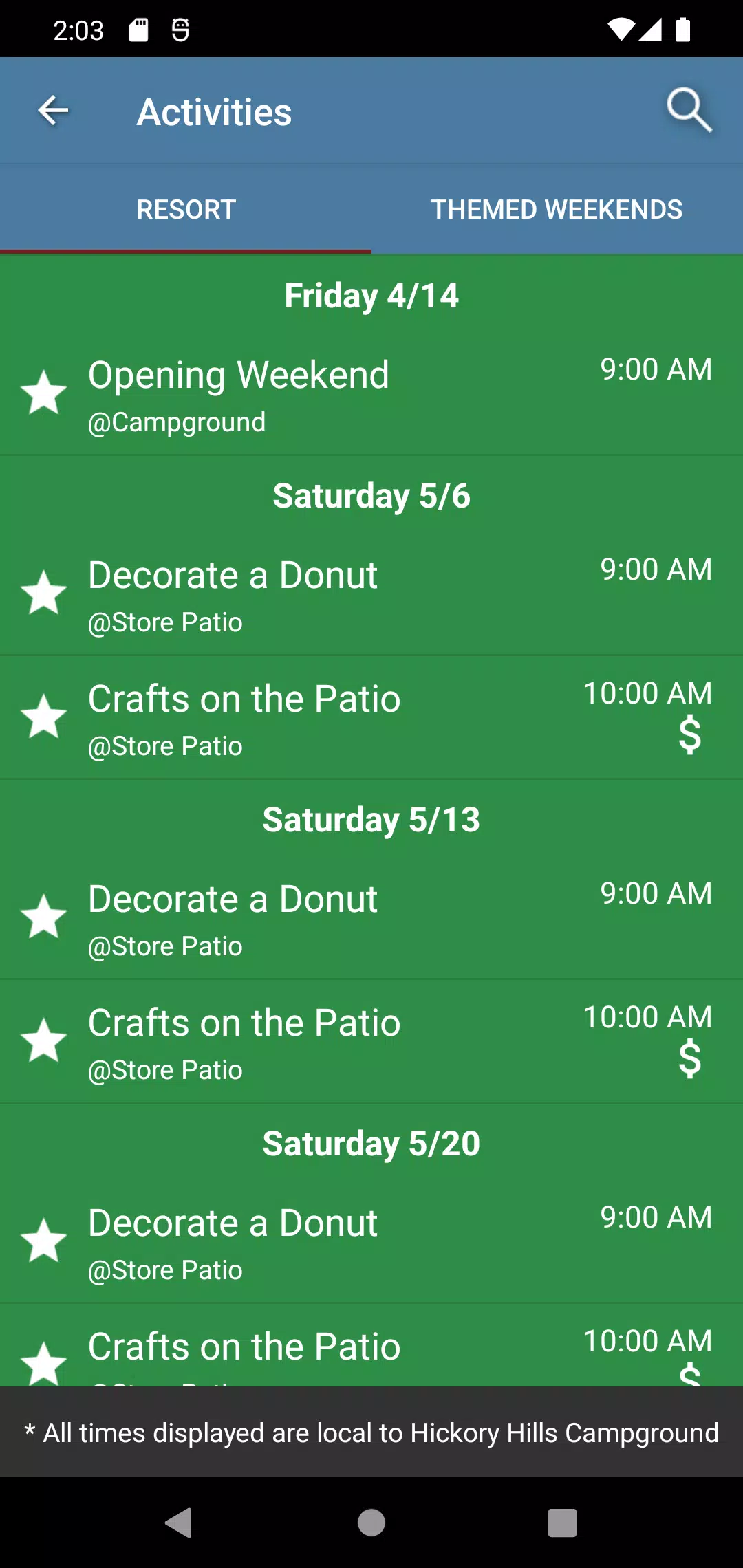 Hickory Hills Campground Screenshot2