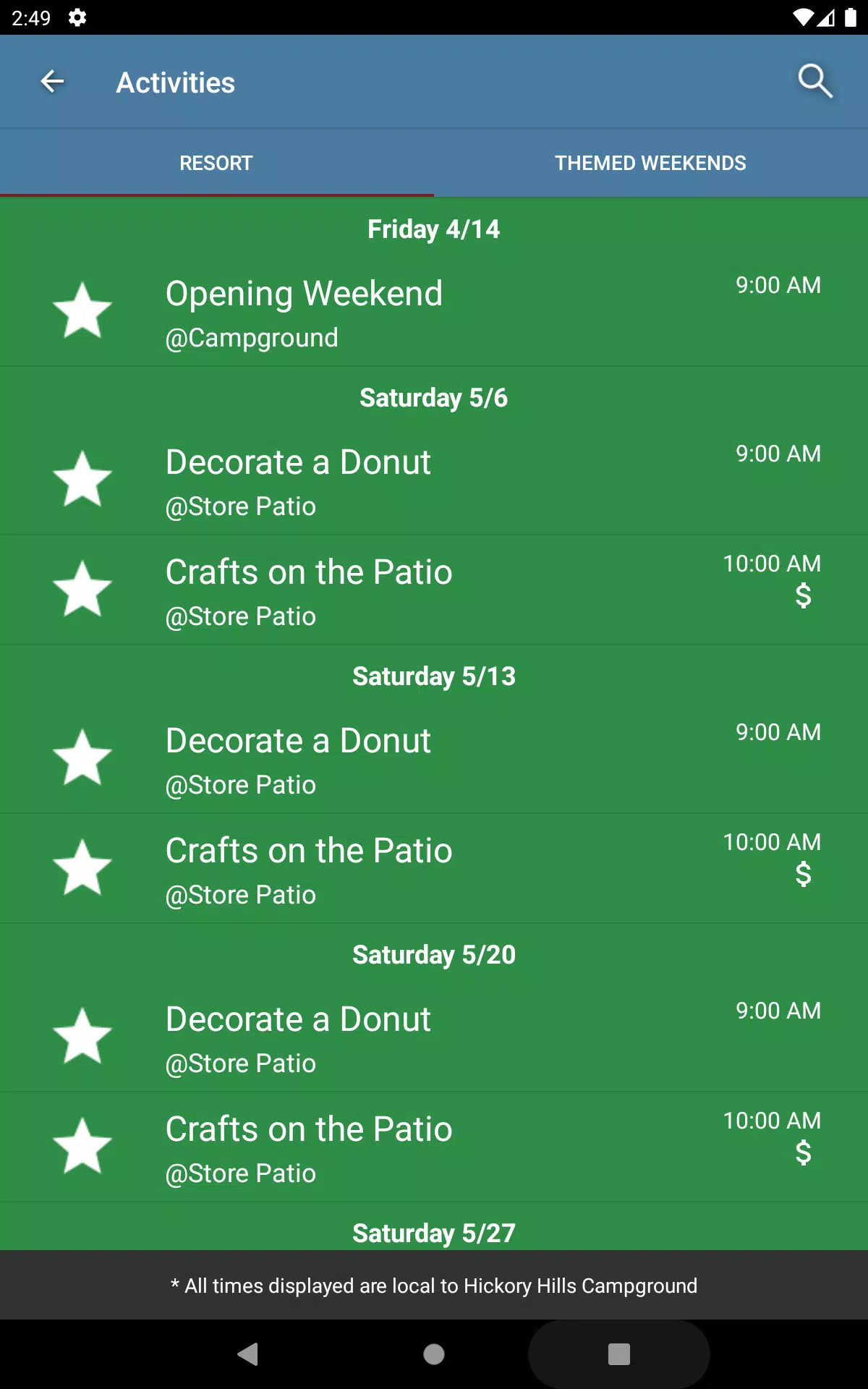 Hickory Hills Campground Screenshot5