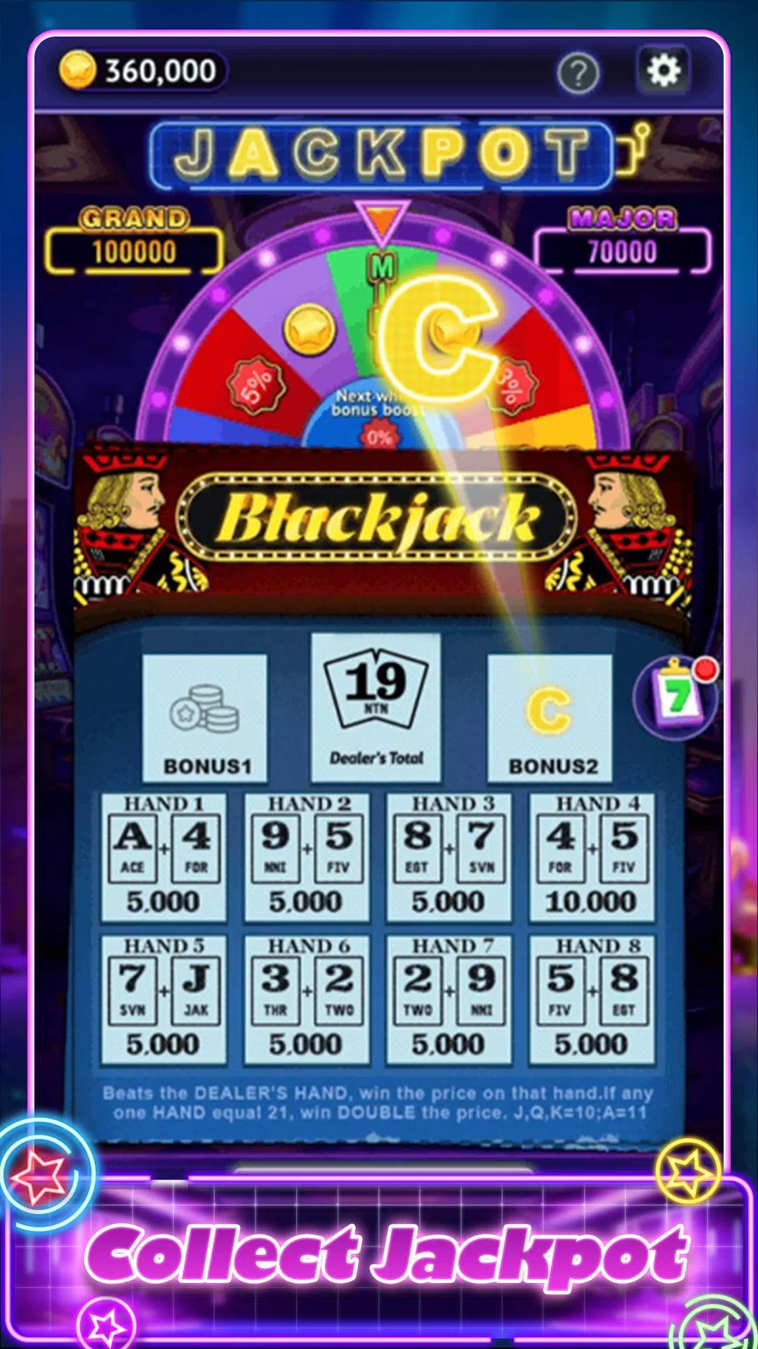 Blackjack Scratch Screenshot2