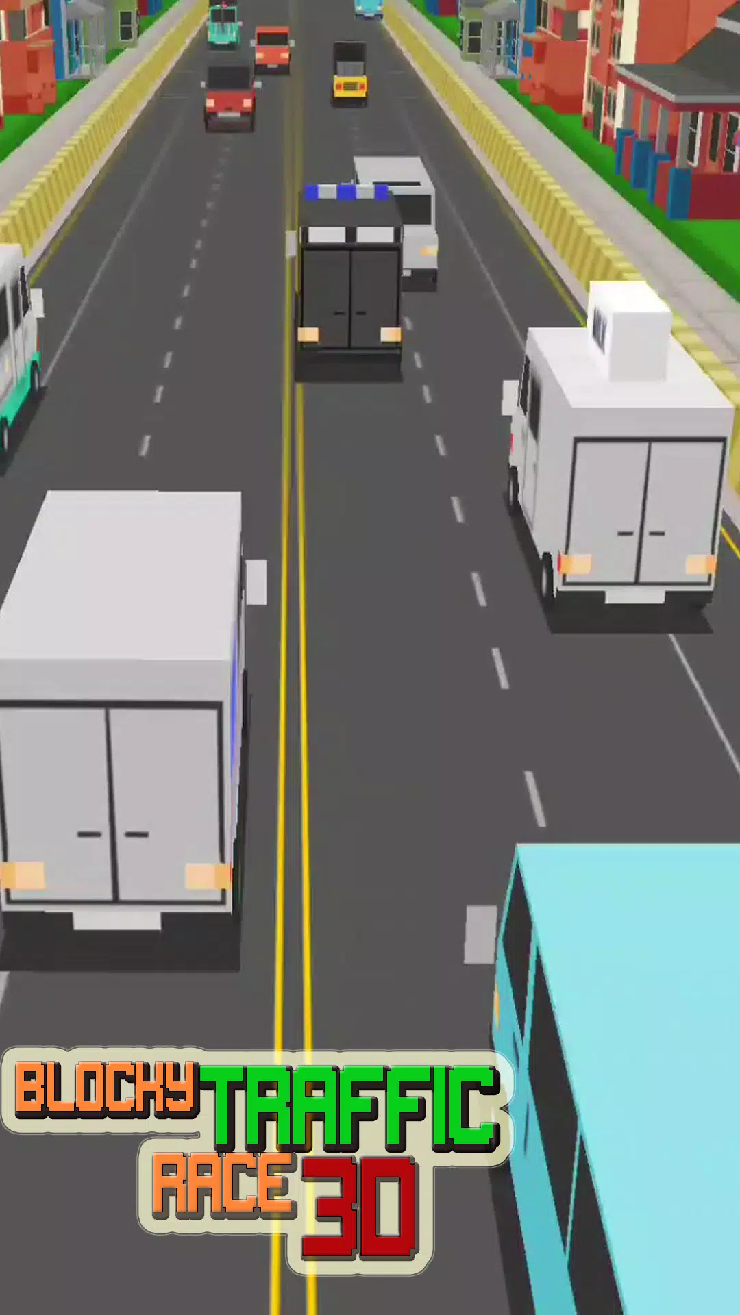 Blocky Traffic Racer Master 3D Screenshot3