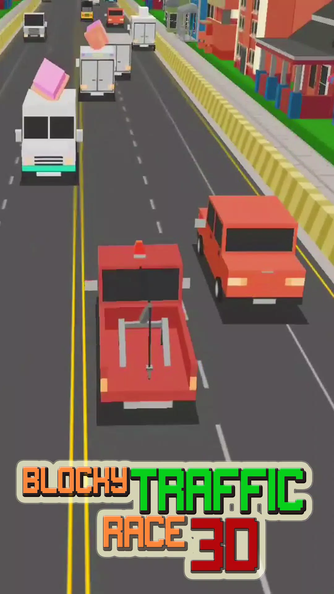 Blocky Traffic Racer Master 3D Screenshot2