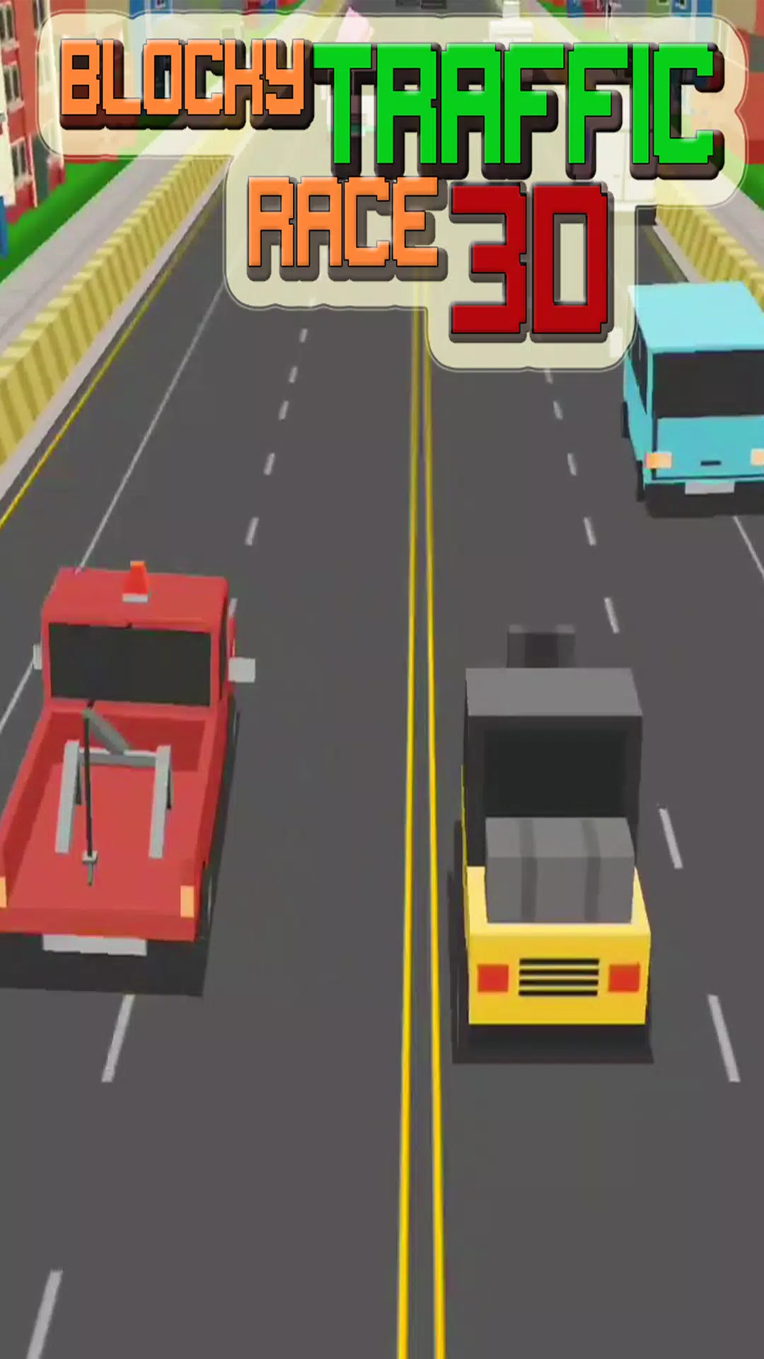 Blocky Traffic Racer Master 3D Screenshot4