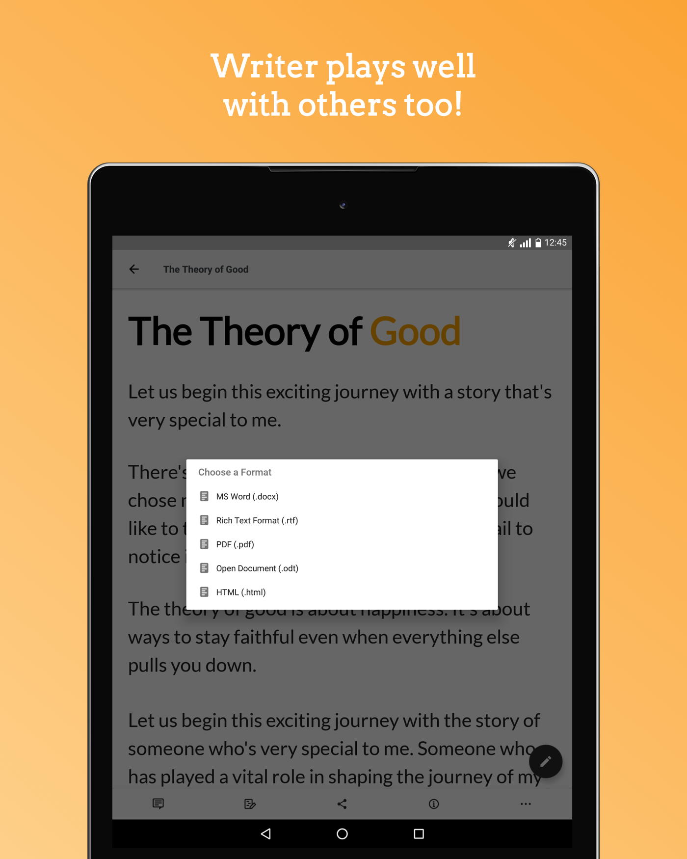 Zoho Writer - Document Editor Screenshot8