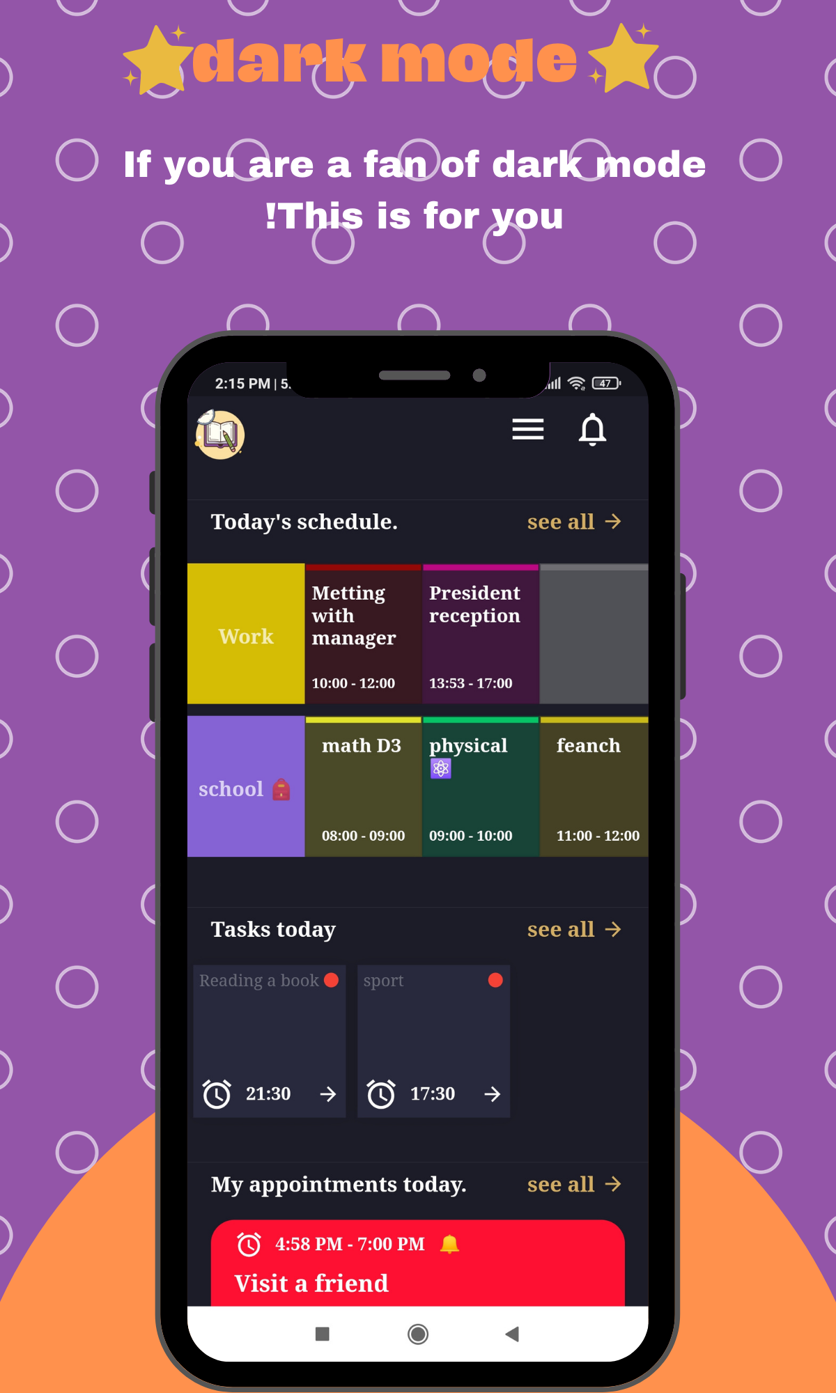 schedules and daily tasks Screenshot7