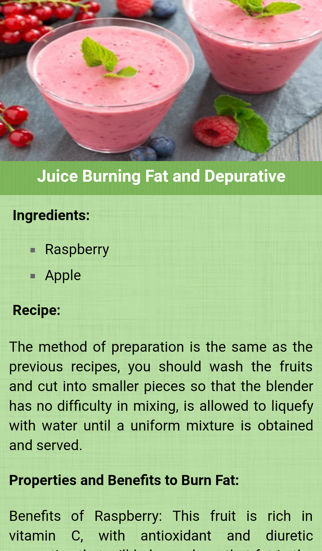 Weight Loss Juice Screenshot1