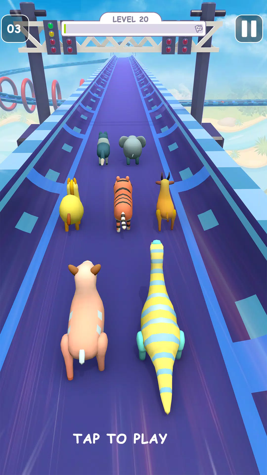 Skyzoo Animal Running Games 3D Screenshot8