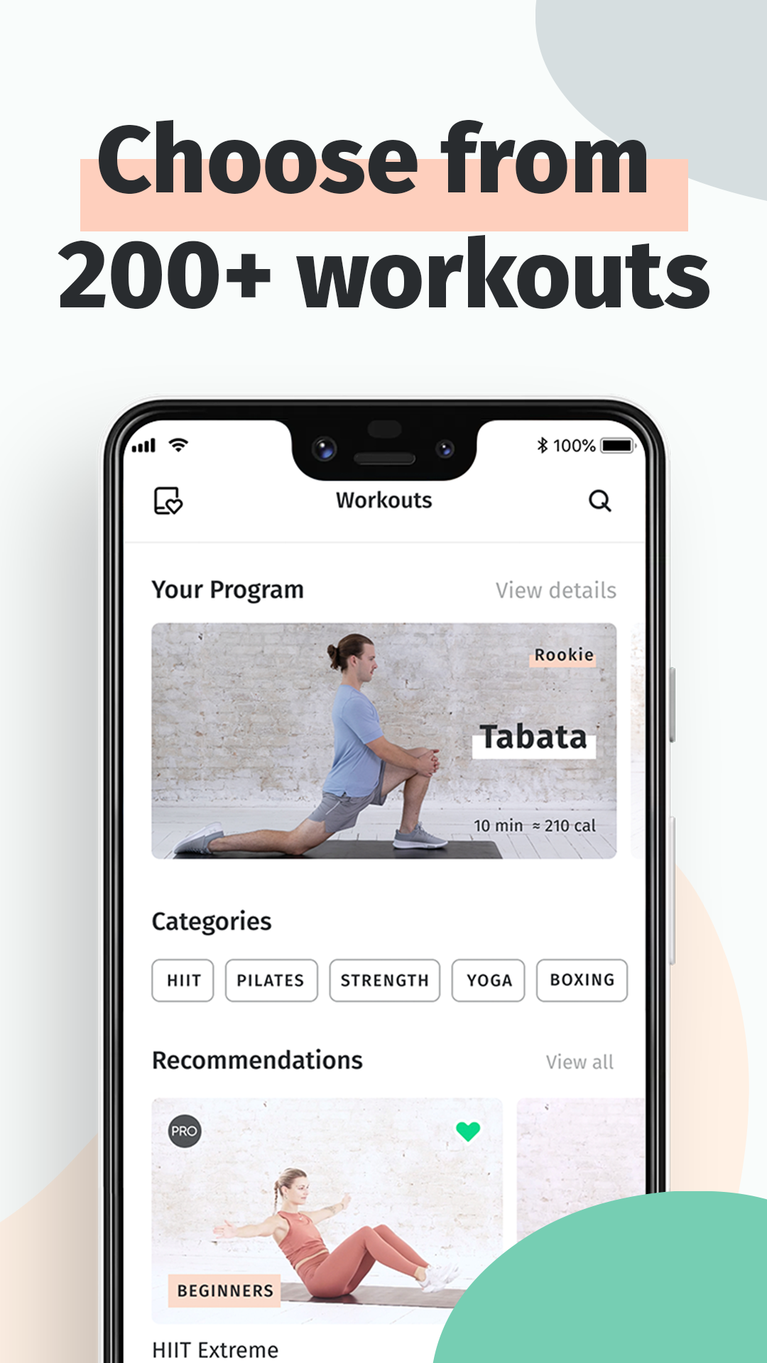 8fit Workouts & Meal Planner Screenshot1