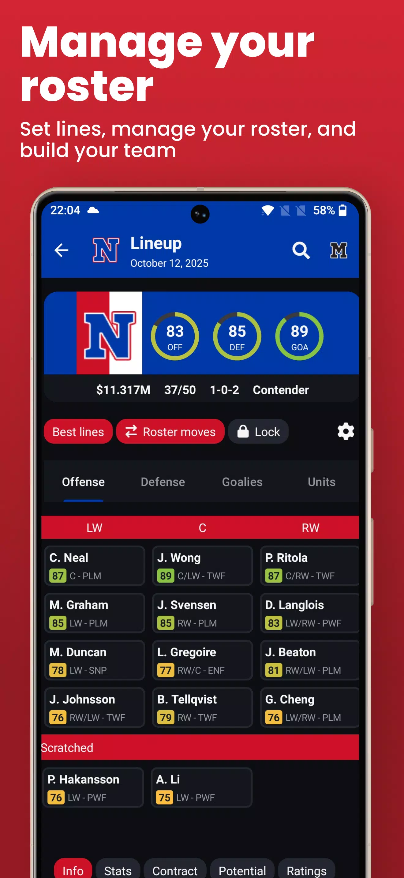 Hockey Legacy Manager 26 Screenshot1