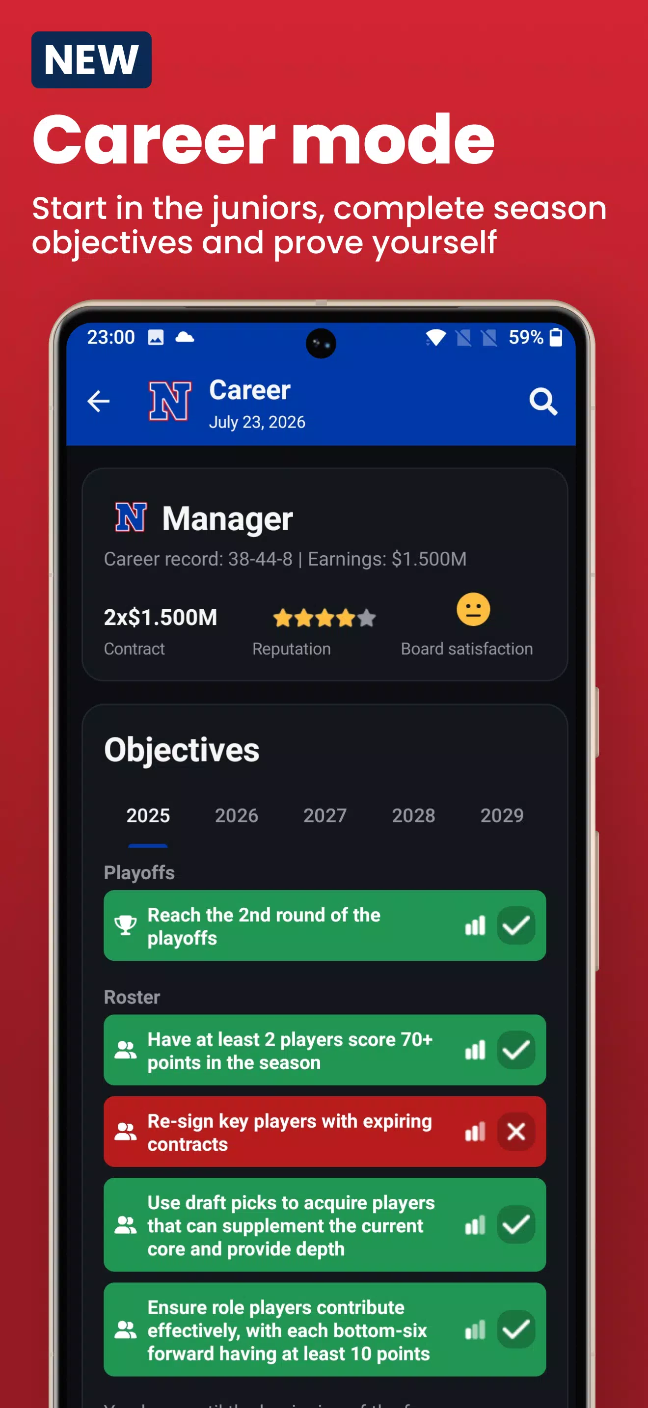 Hockey Legacy Manager 26 Screenshot8