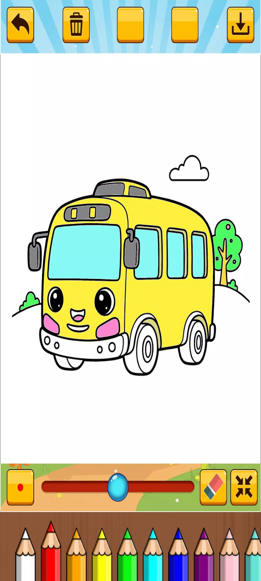 Little Bus Coloring Screenshot7
