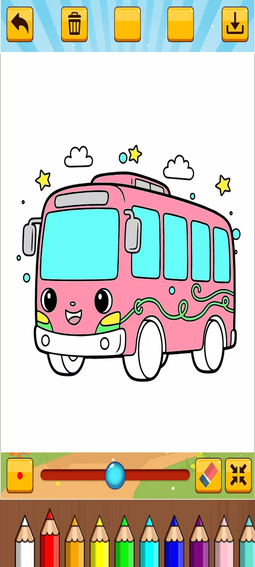 Little Bus Coloring Screenshot5