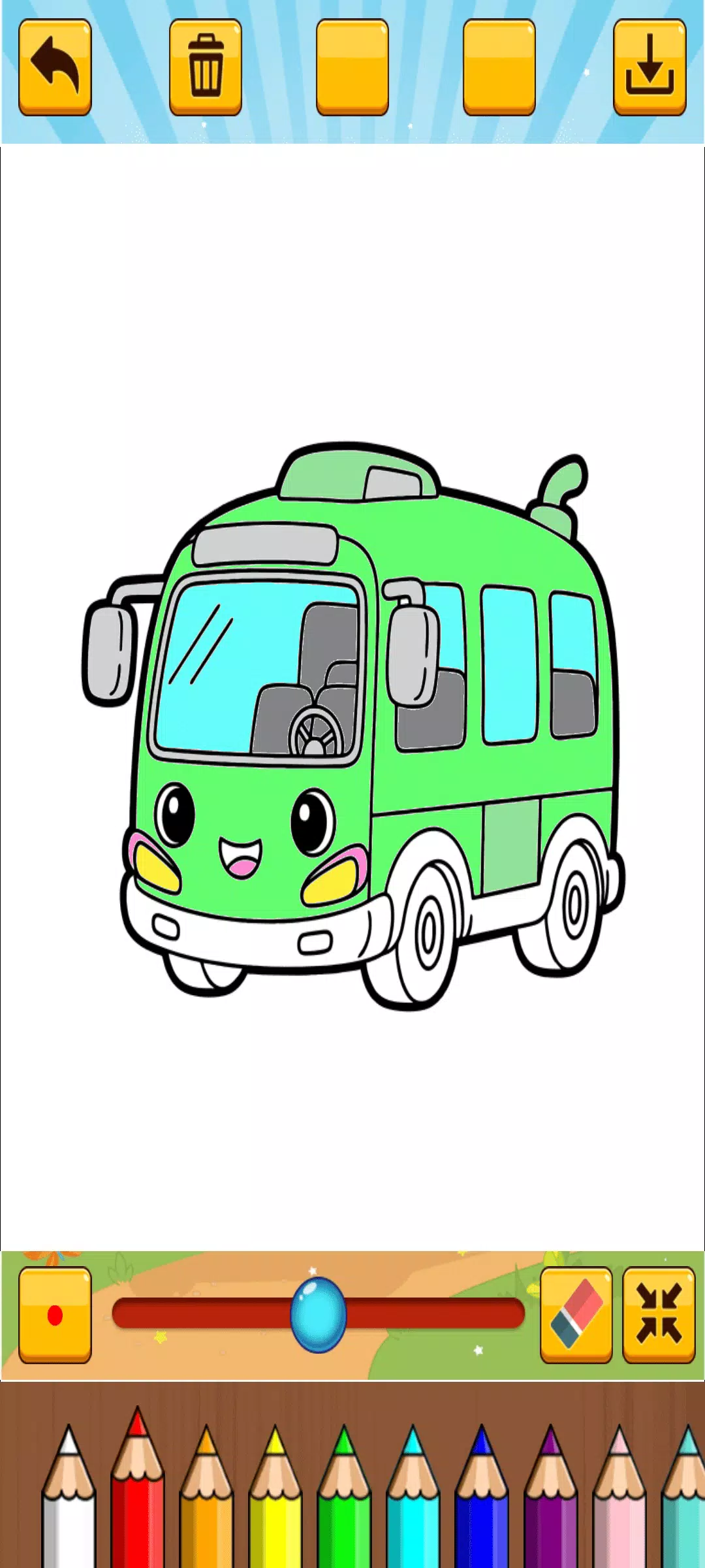 Little Bus Coloring Screenshot6