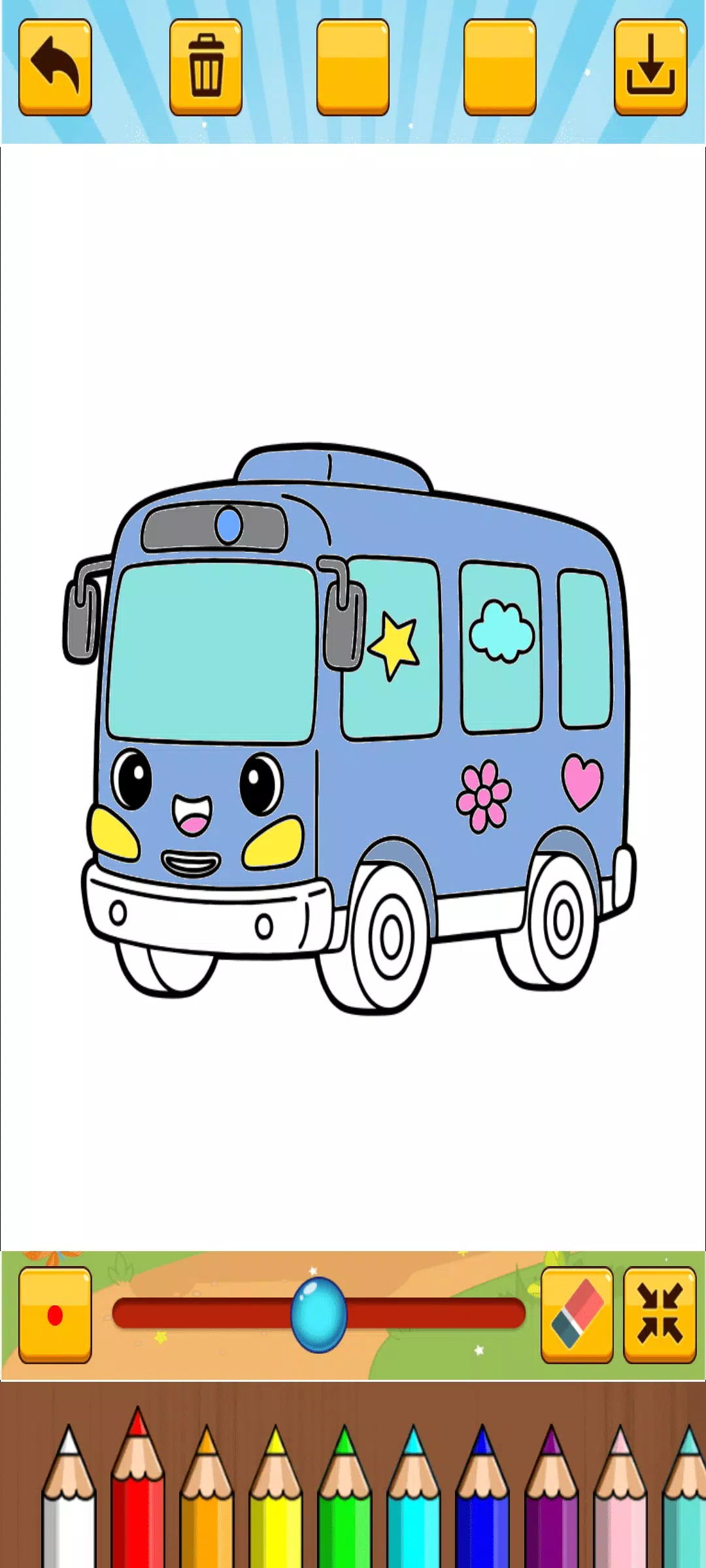 Little Bus Coloring Screenshot4