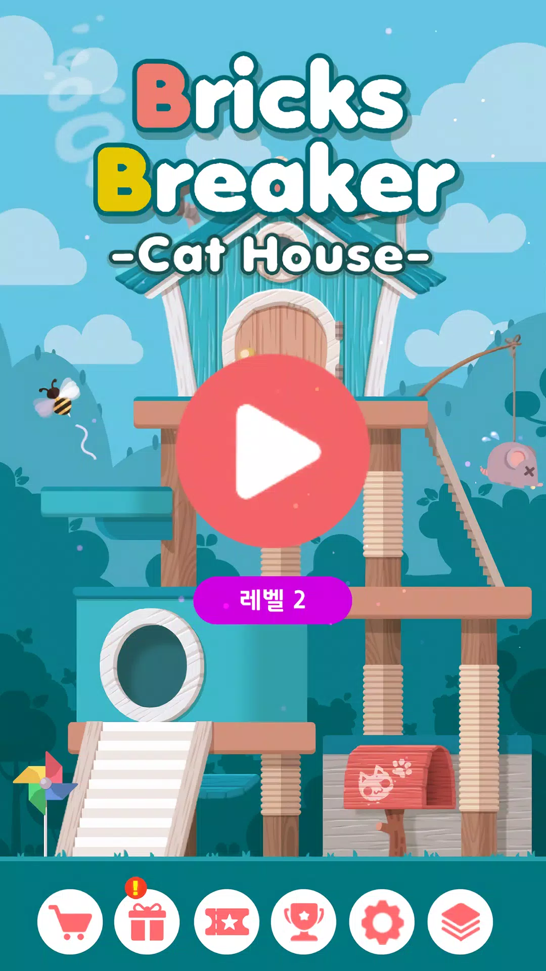 Bricks Breaker : Cat House Screenshot8