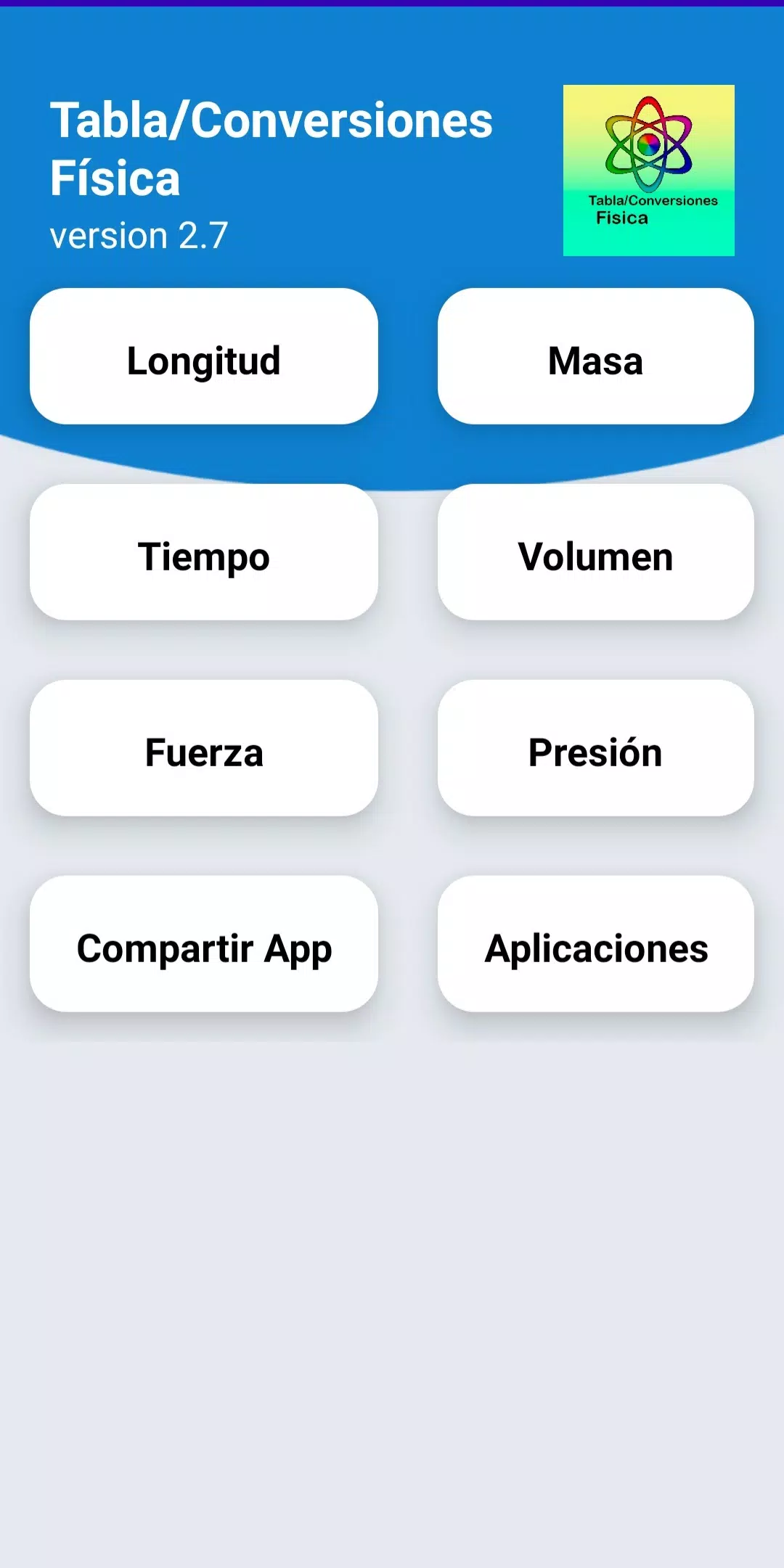 Tabla/Conversiones Física Screenshot4
