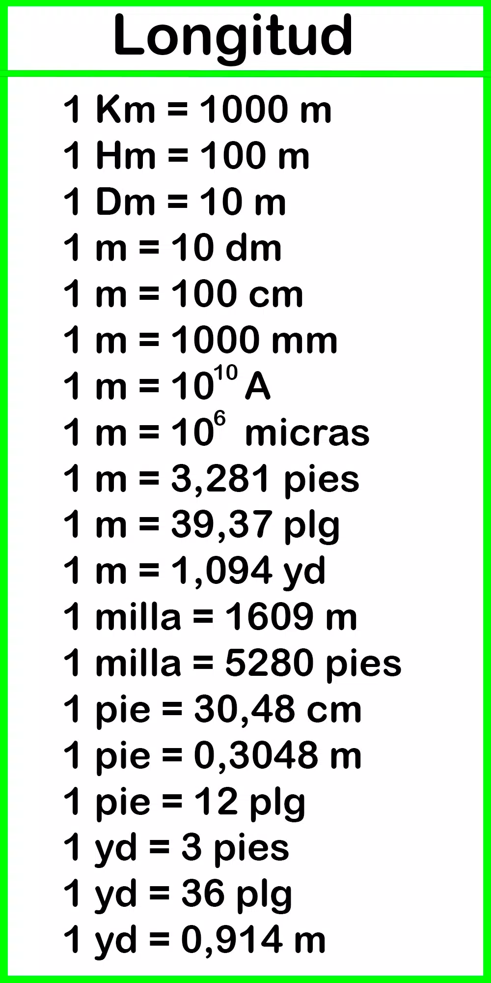 Tabla/Conversiones Física Screenshot1