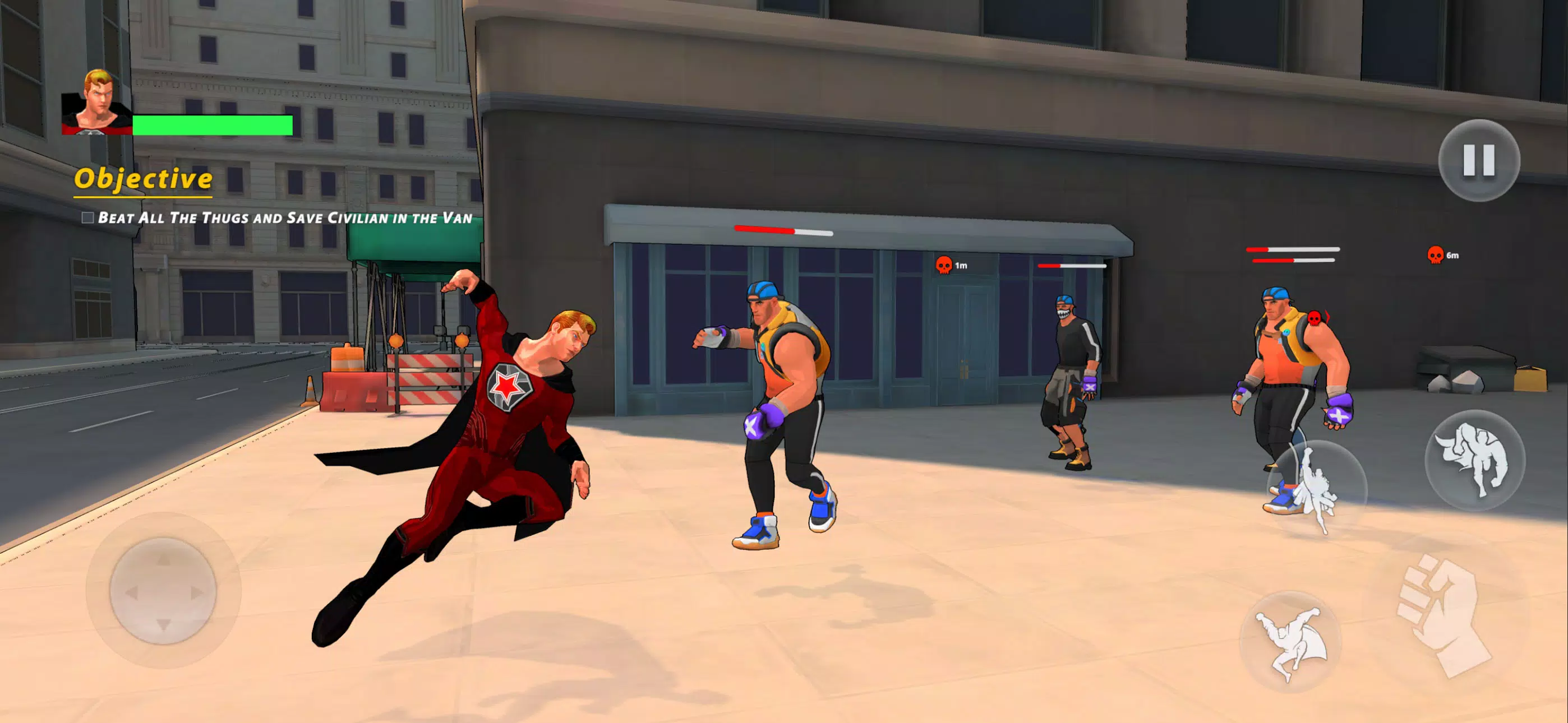Flying Fuser Rope Fighter Hero Screenshot1
