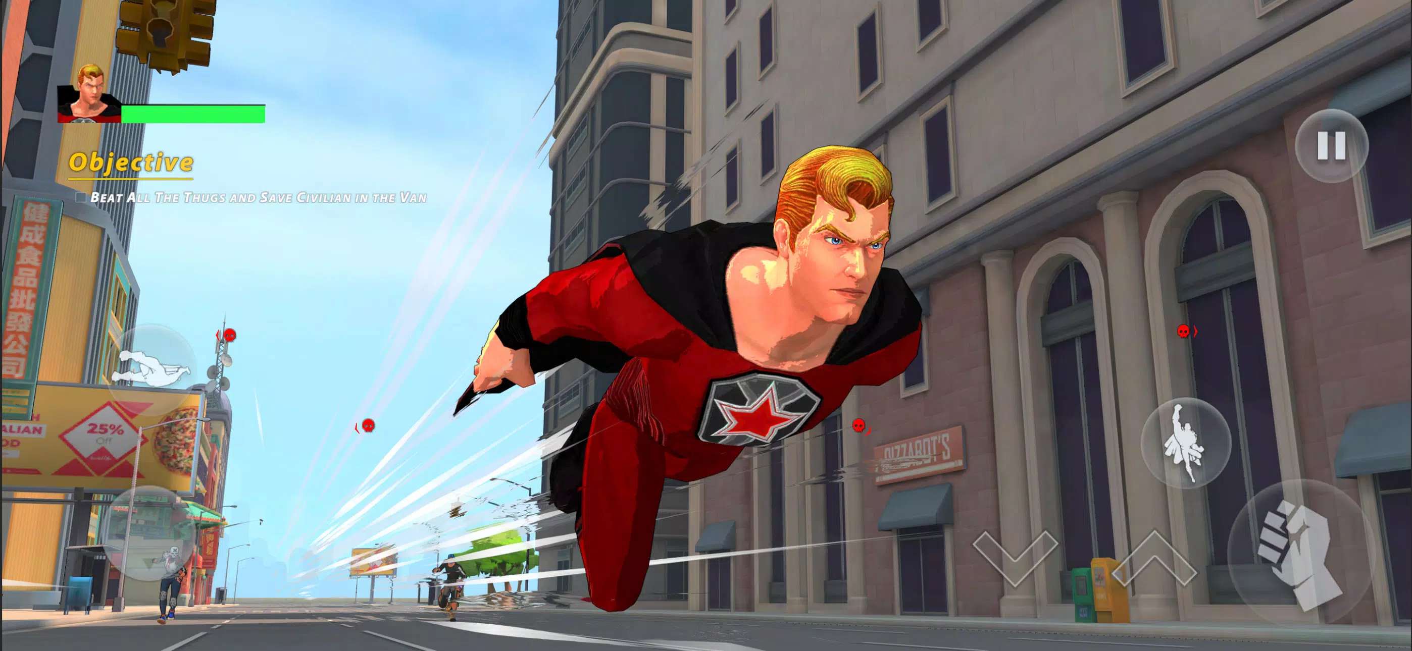 Flying Fuser Rope Fighter Hero Screenshot2