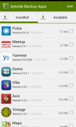 Aptoide Backup Apps Screenshot1