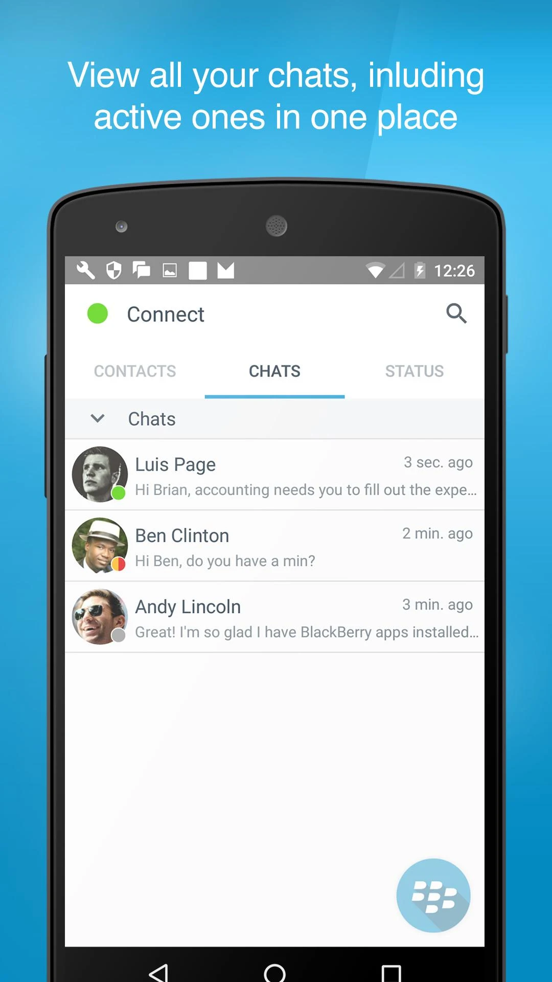 BlackBerry Connect Screenshot2