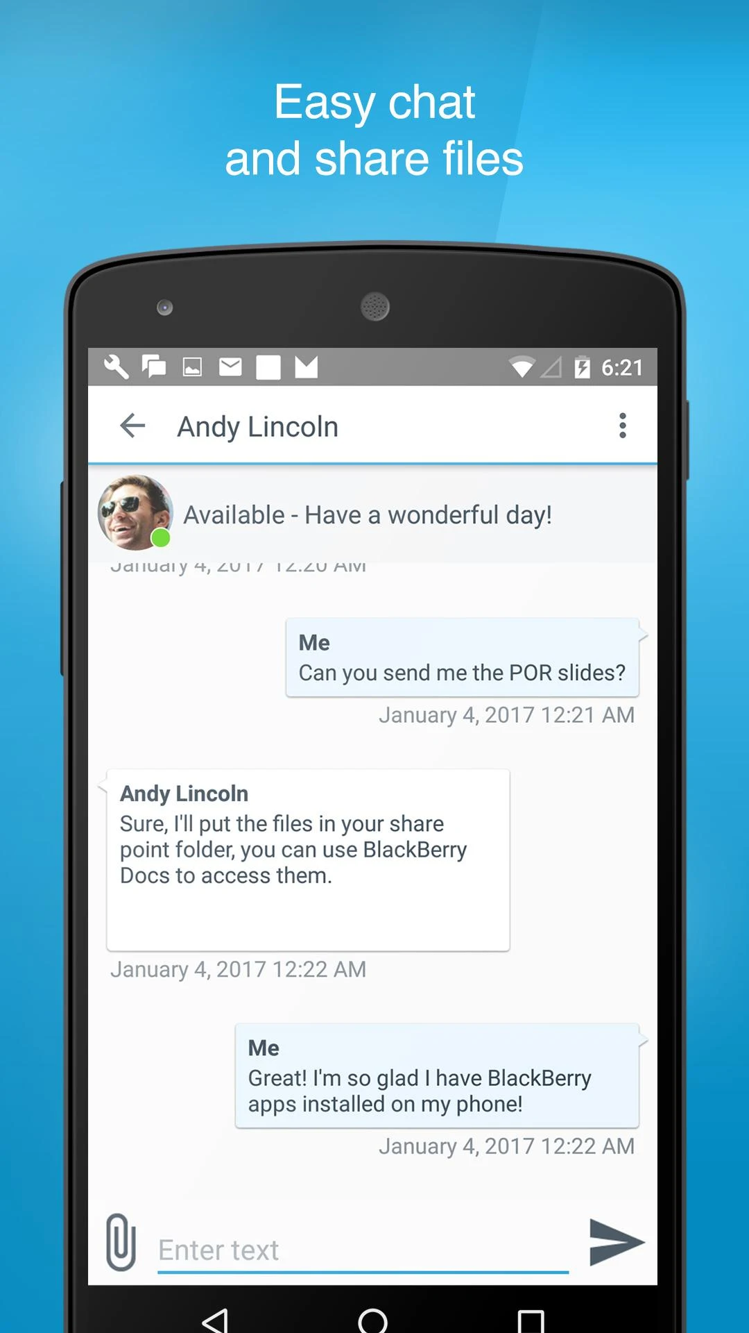 BlackBerry Connect Screenshot6