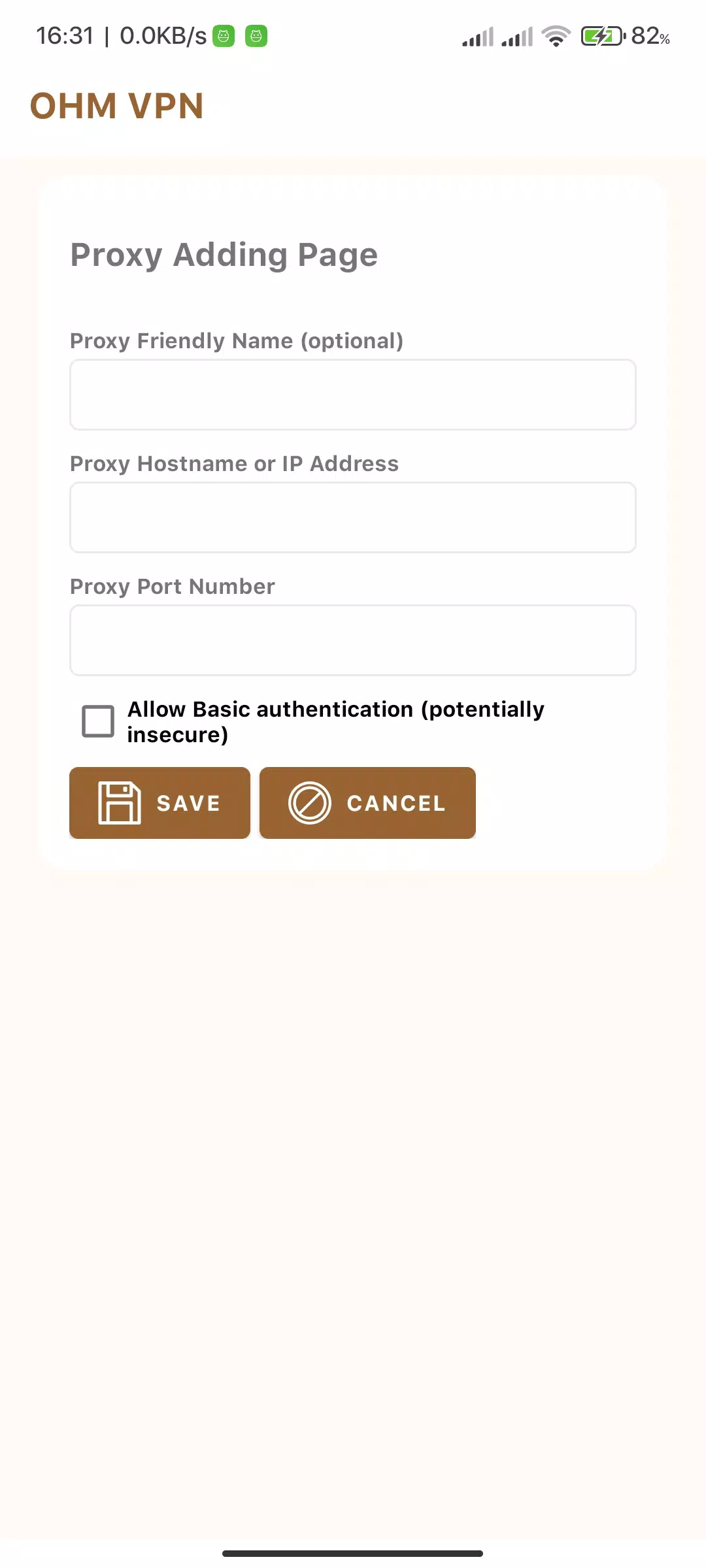 OHM VPN Screenshot1