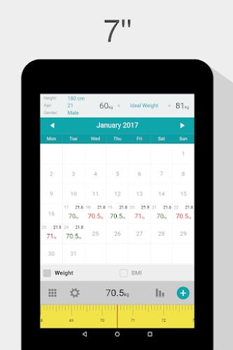 Weight Calendar Screenshot2