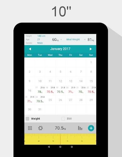 Weight Calendar Screenshot3