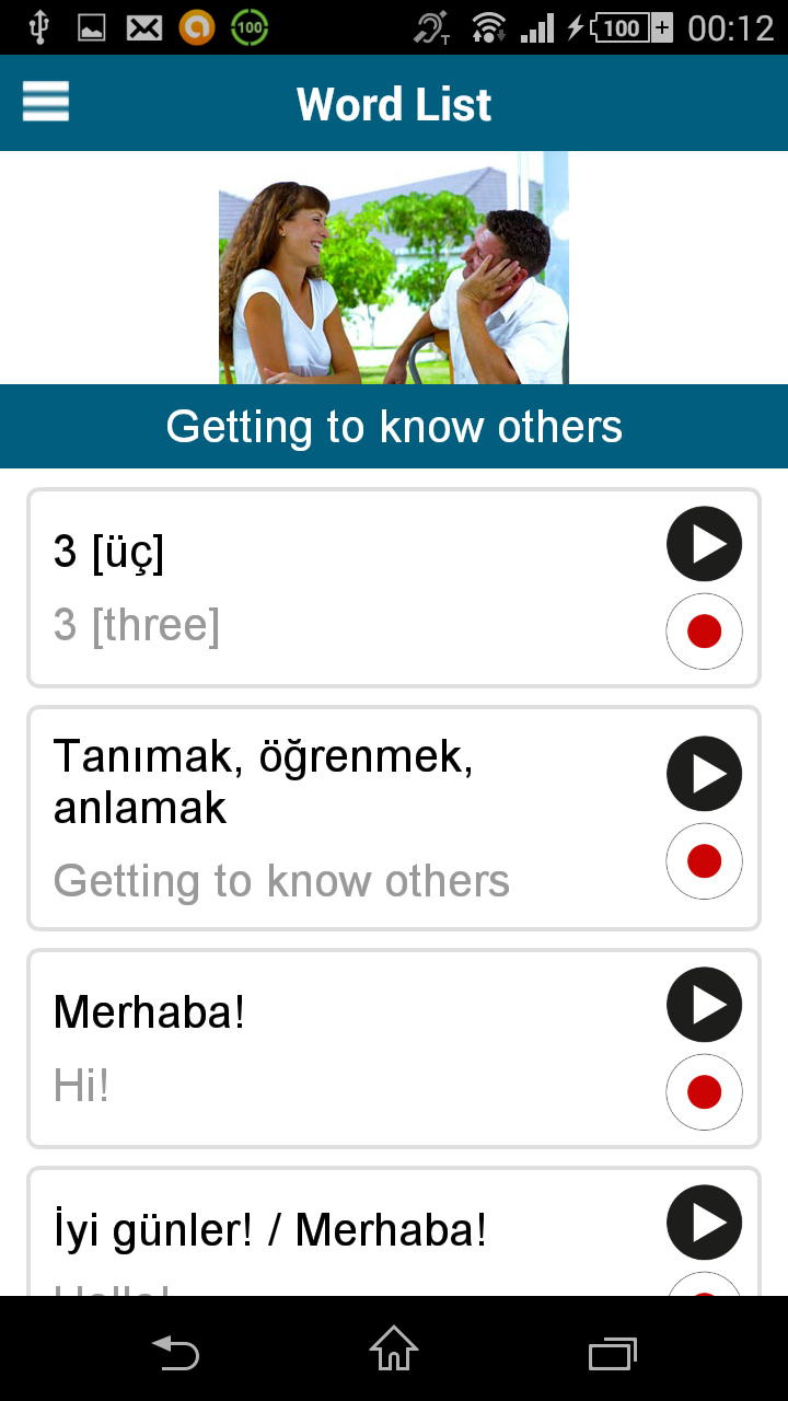 Learn Turkish - 50 languages Screenshot3