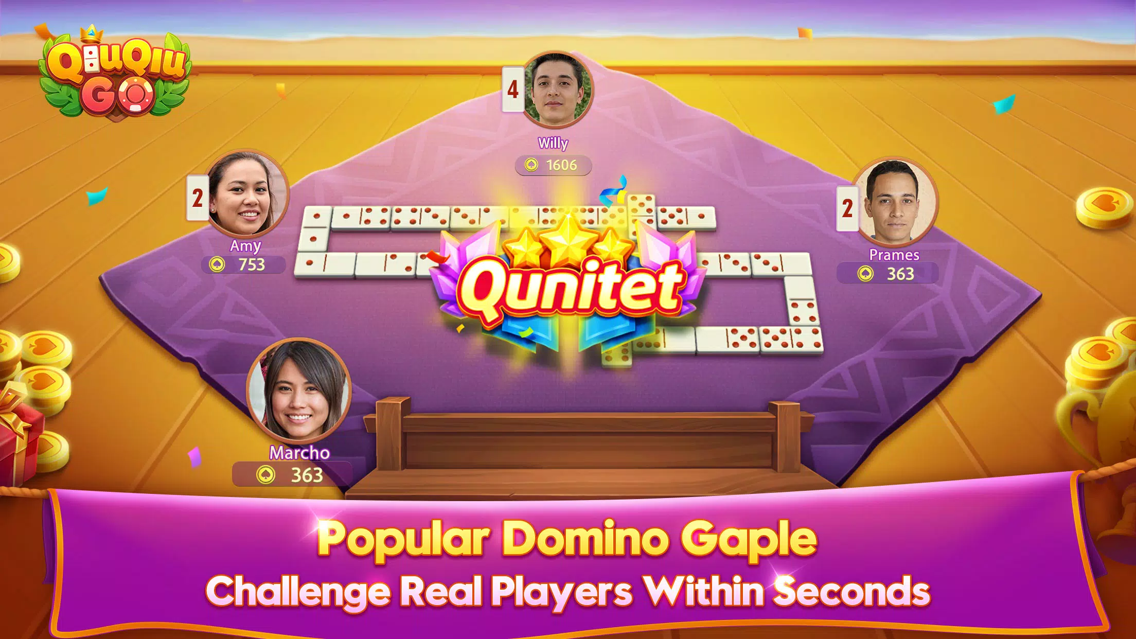QiuQiu Go Domino Game & Slots Screenshot2