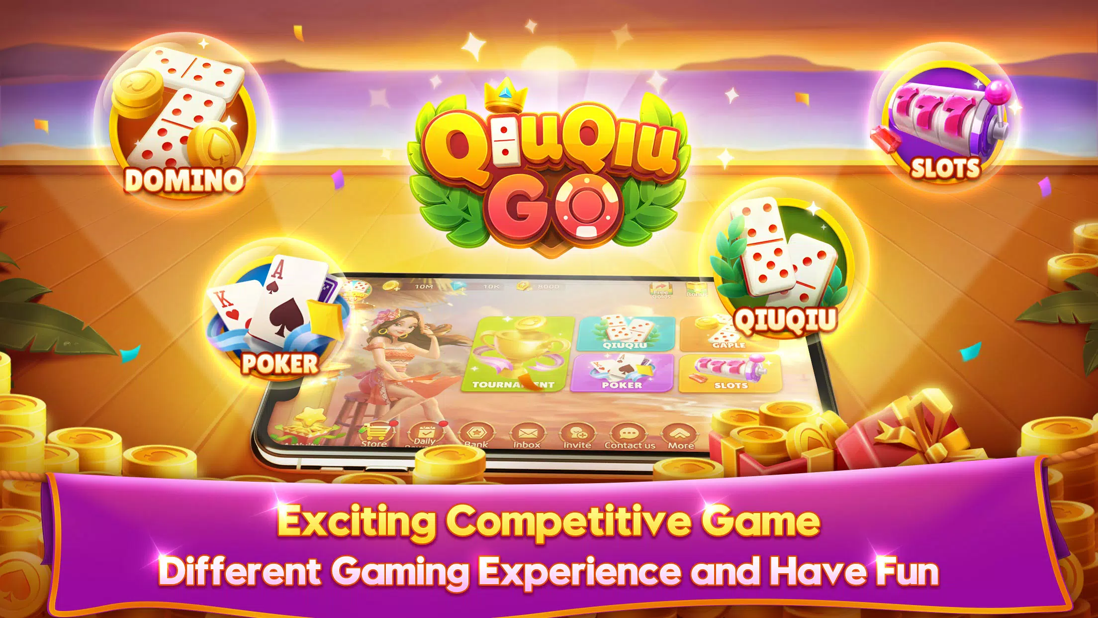 QiuQiu Go Domino Game & Slots Screenshot4