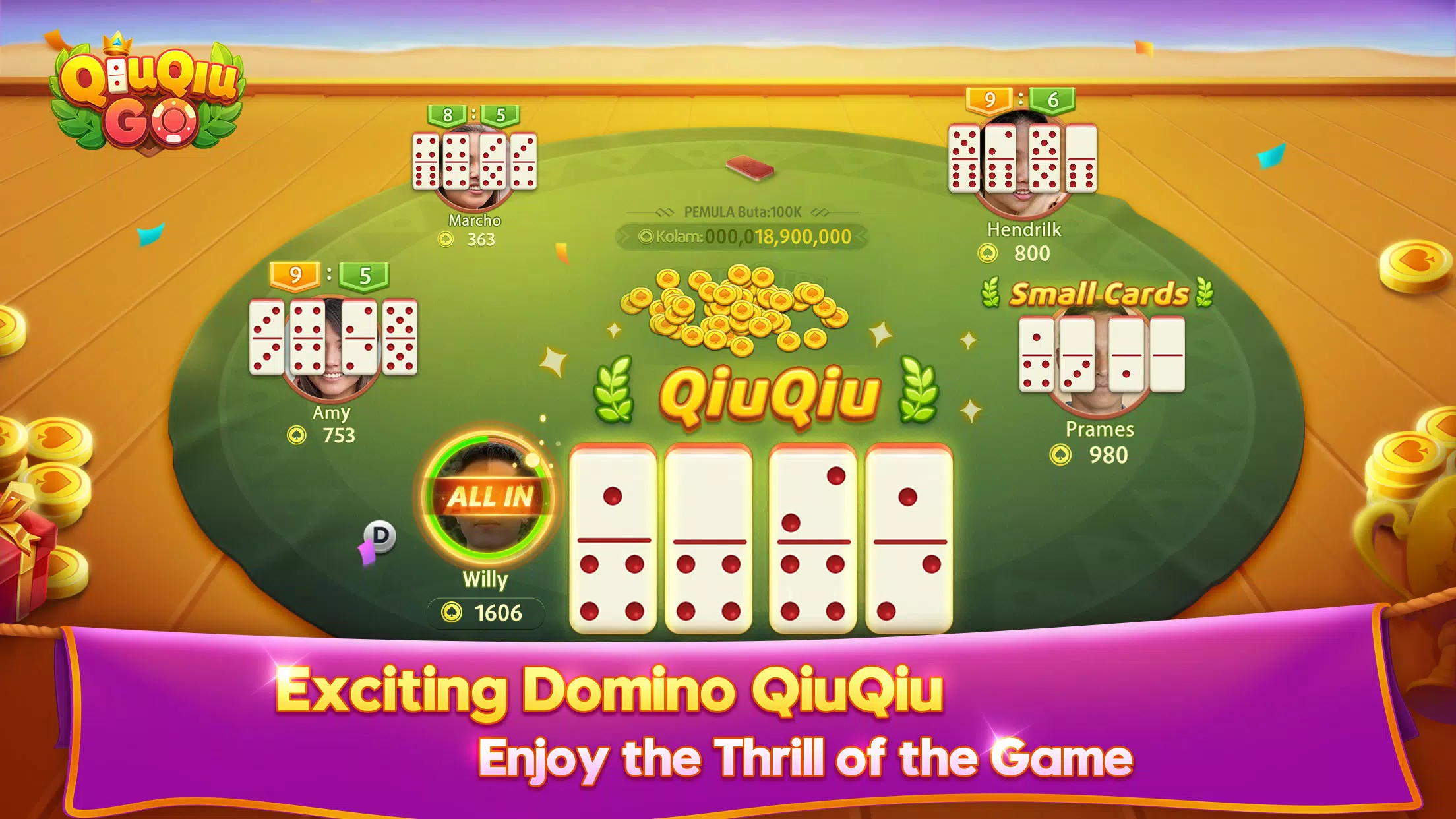 QiuQiu Go Domino Game & Slots Screenshot3